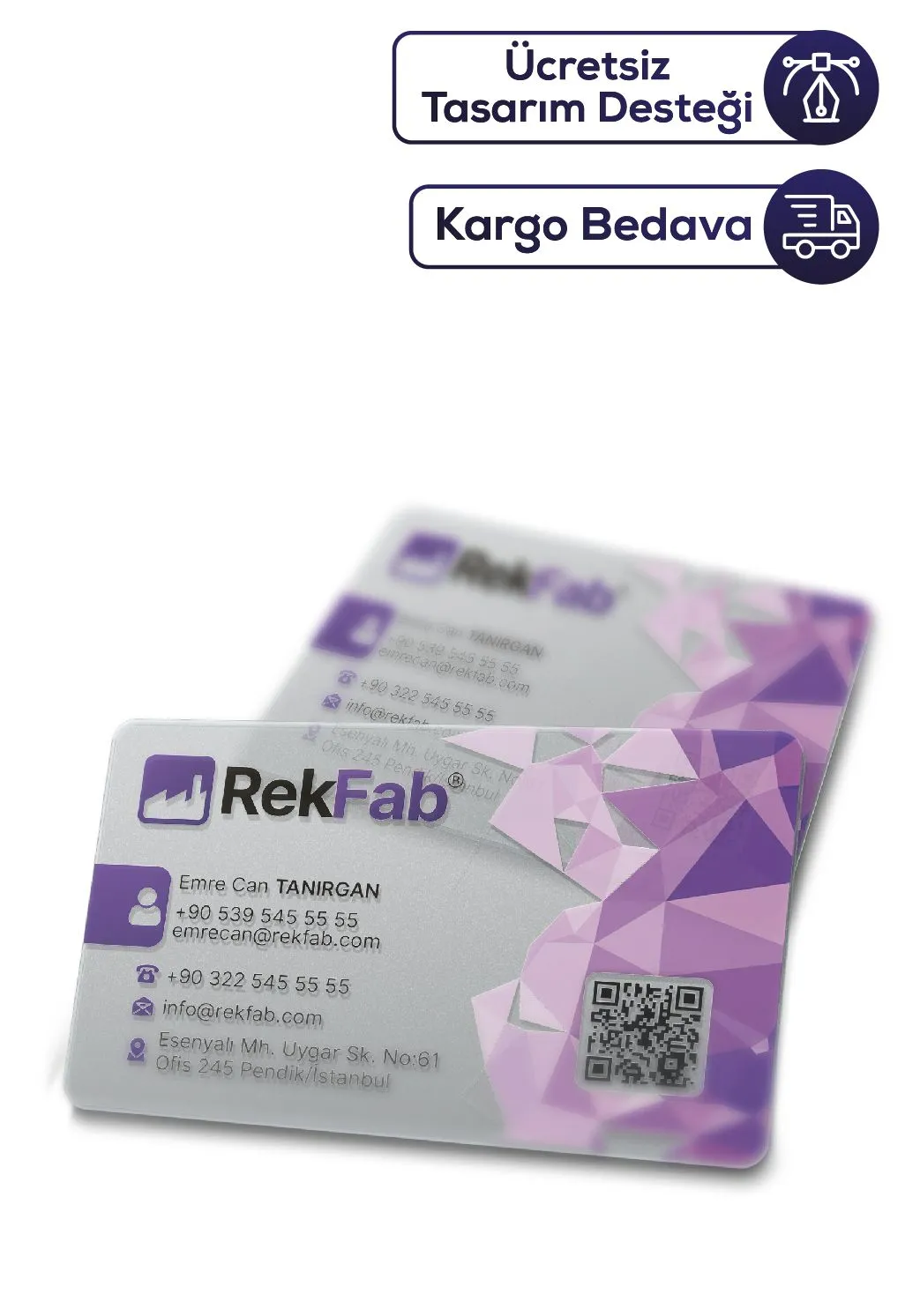 Şeffaf Kartvizit